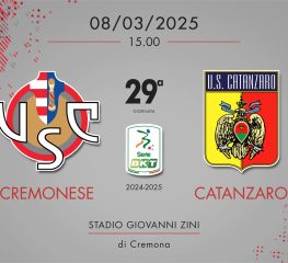 Cremonese-Catanzaro 4-0, tabellino e cronaca