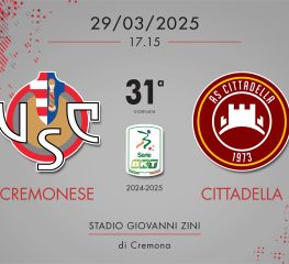 Cremonese-Cittadella 2-2, tabellino e cronaca