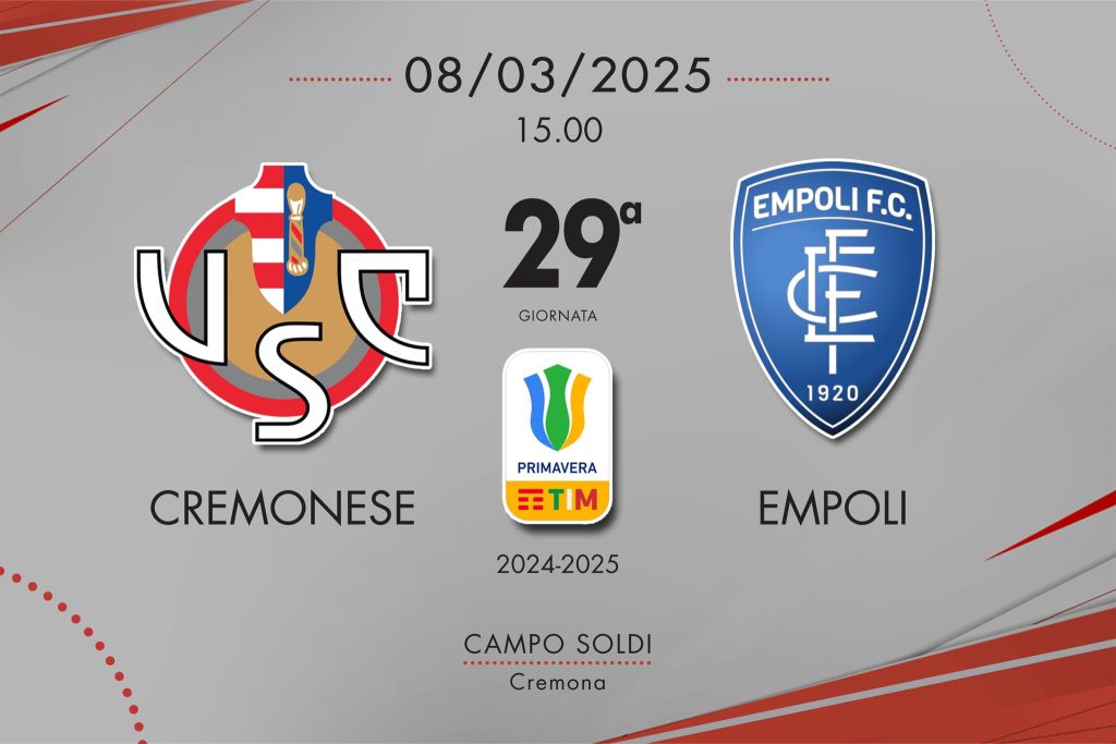 Cremonese Primavera, pareggio in rimonta: contro l’Empoli finisce 2-2