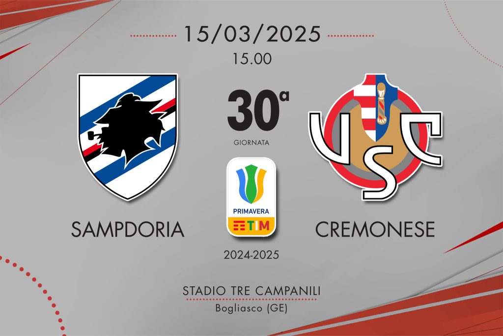 Cremonese Primavera, peccato: con la Sampdoria è solo 2-2