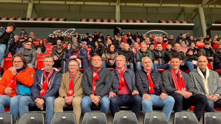 Allo Zini centinaia di tifosi presenti per l’evento “Capitani Grigiorossi”