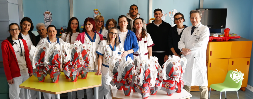 Cremonese, Pickel e Zanimacchia in visita in Pediatria