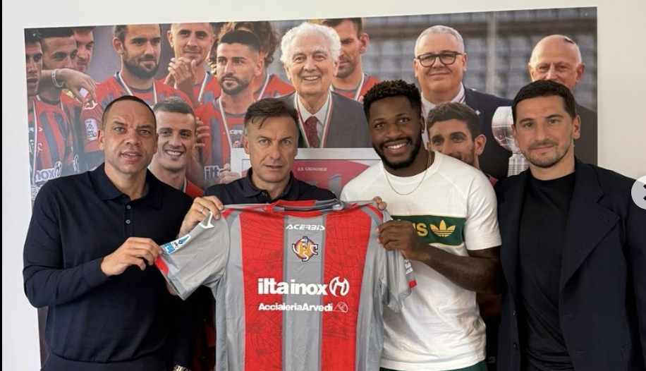 Cremonese, imminente l’ufficialità di Moumbagna