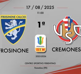 Cremonese Primavera, nella prima giornata vince il Frosinone per 1-0