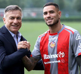 Cremonese, primo gol in grigiorosso per Sanabria