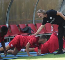 Cremonese, lavoro tattico e in palestra