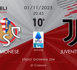 Cremonese-Juventus 1-2, tabellino e cronaca