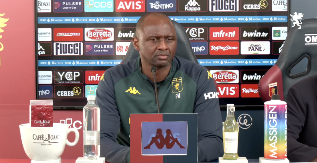 Genoa, Vieira «Vogliamo vincere per il presidente e i nostri tifosi»