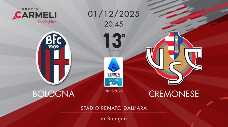 Bologna-Cremonese 1-3, tabellino e cronaca
