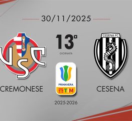 Cremonese Primavera, 2-2 Cesena al 94′. Ancora nessuna vittoria in casa