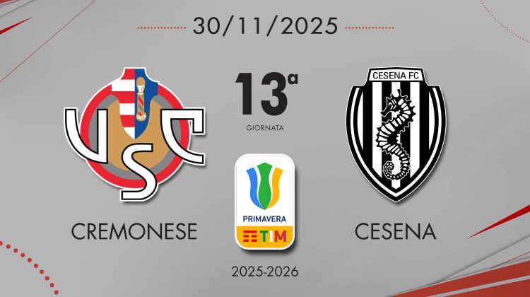 Cremonese Primavera, 2-2 Cesena al 94′. Ancora nessuna vittoria in casa