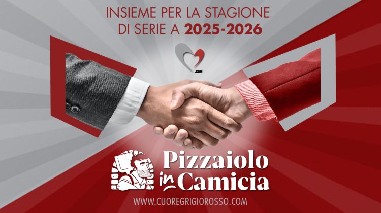 Anche Pizzaiolo in Camicia con Cuore Grigiorosso per la Serie A 2025-2026