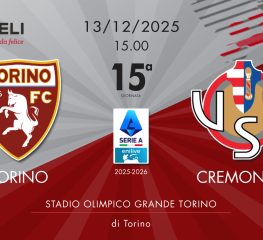 Torino-Cremonese 1-0, tabellino e cronaca