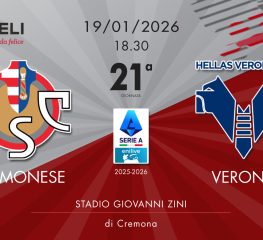 Cremonese-Hellas Verona 0-0, tabellino e cronaca
