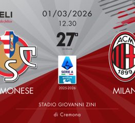 Cremonese-Milan 0-2, tabellino e cronaca