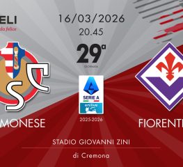 Cremonese-Fiorentina 1-4, tabellino e cronaca