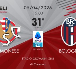 Cremonese-Bologna 1-2, tabellino e cronaca