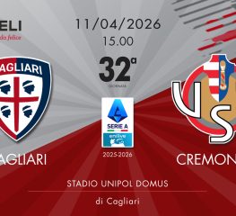 Cagliari-Cremonese 1-0, tabellino e cronaca