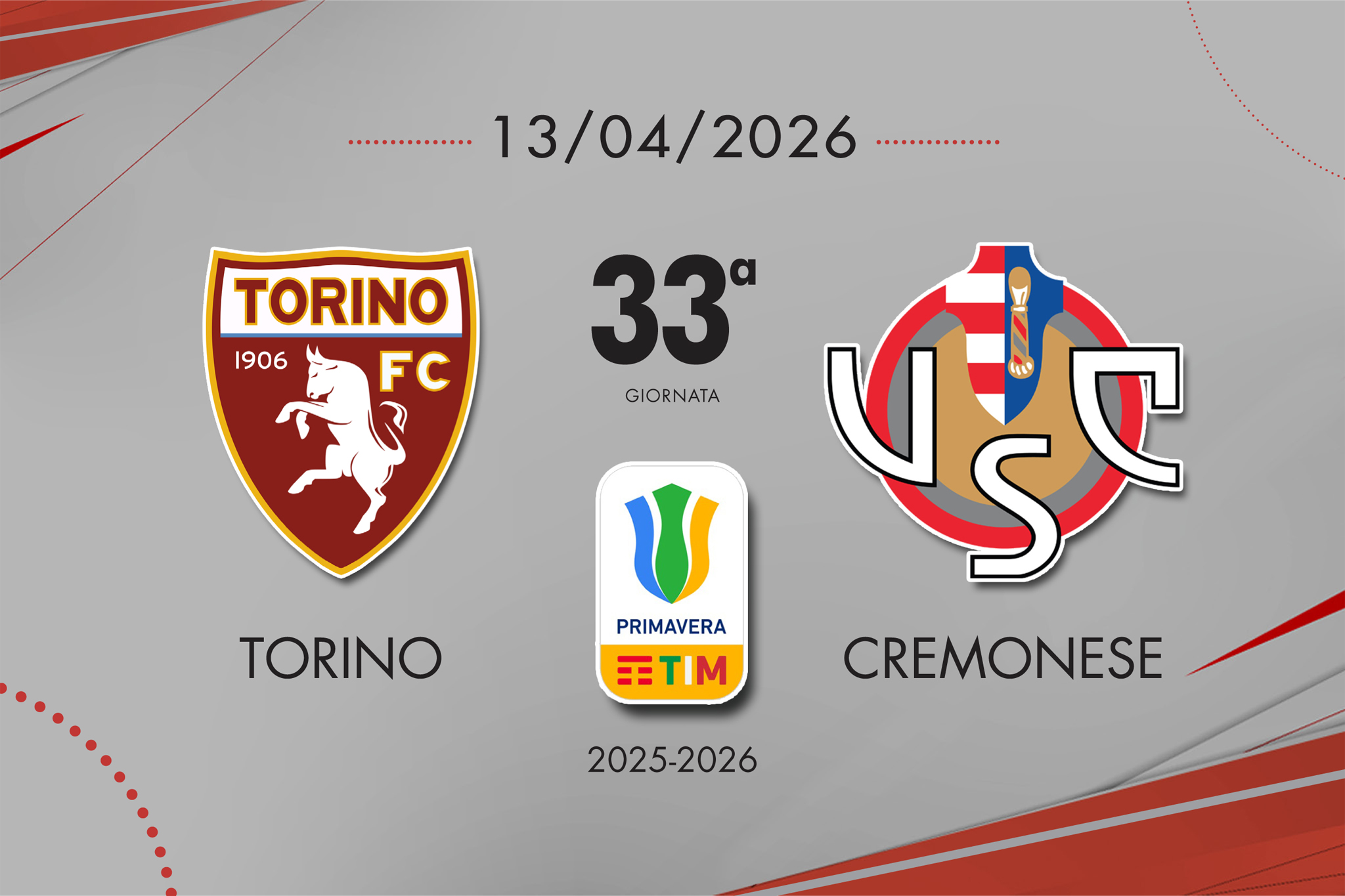 Cremonese Primavera, 3-0 per il Torino. Salvezza sempre più lontana